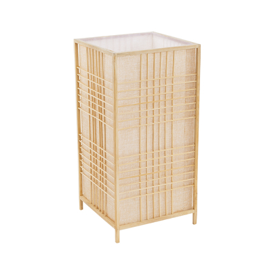 GLOBOSTAR® JUNIE 01997 Boho Επιδαπέδιο Φωτιστικό με Ντουί 1 x E27 AC 220-240V IP20 - Μπεζ - Μ20 x Π20 x Υ40cm