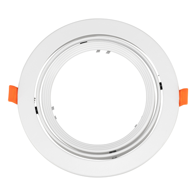 GLOBOSTAR® VITA 77850 Χωνευτή Κινούμενη Βάση για Σποτ AR111 για Ντουί GU10/GU5.3 IP20 - Λευκό - Μ17 x Π17 x Υ4.5cm / Q16cm