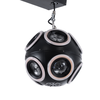 GloboStar® 51197 LIFT BALL Επαγγελματικό Φωτιστικό Ειδικών Εφέ Φ25cm KINETIC BALL MATRIX PIXEL Super BEAM Light CREE LED 4in1 300W - 10 x 20W LED COB Chips RGBW & 10 x 20W LED COB Chips Ultra Gold Warm White 2200K - Μέγιστο Μήκος Ανύψωσης 6 Μέτρα - AC 220V-240V DMX512 Display on Body - Μαύρο - Μ26 x Π6.5 x Υ32cm - 2 Χρόνια Εγγύση