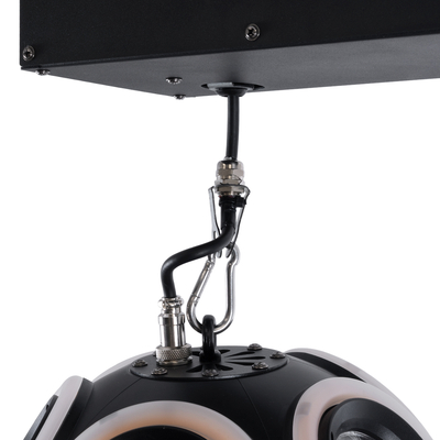 GloboStar® 51197 LIFT BALL Επαγγελματικό Φωτιστικό Ειδικών Εφέ Φ25cm KINETIC BALL MATRIX PIXEL Super BEAM Light CREE LED 4in1 300W - 10 x 20W LED COB Chips RGBW & 10 x 20W LED COB Chips Ultra Gold Warm White 2200K - Μέγιστο Μήκος Ανύψωσης 6 Μέτρα - AC 220V-240V DMX512 Display on Body - Μαύρο - Μ26 x Π6.5 x Υ32cm - 2 Χρόνια Εγγύση