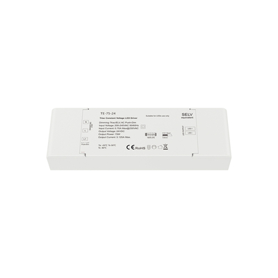 GLOBOSTAR® SKYDANCE-TE-75-24 73130 DC Triac & Push Dimmer CV Τροφοδοτικό/Μετασχηματιστής SELV με 1 x 3.125A 75W Κανάλι AC 220-240V σε DC 24V 3.125A 75W Max IP20 - Triac & Push Dimming - Μ18 x Π5.7 x Υ3cm - 5 Χρόνια Εγγύηση