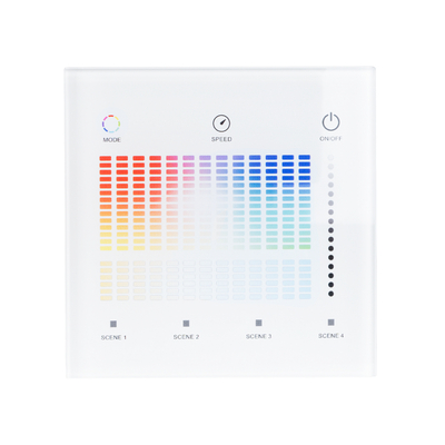 GloboStar® 73153 T15-S SKYDANCE Ασύρματο DMX512 Επιτοίχιο Χειριστήριο RF 2.4Ghz 1 Group για όλα τα SKYDANCE DMX512 Controller AC 100-240V Max 0.1A - IP20 Μ8.5 x Μ8.5 x Π8.5 x Υ3.5cm - 5 Χρόνια Εγγύηση