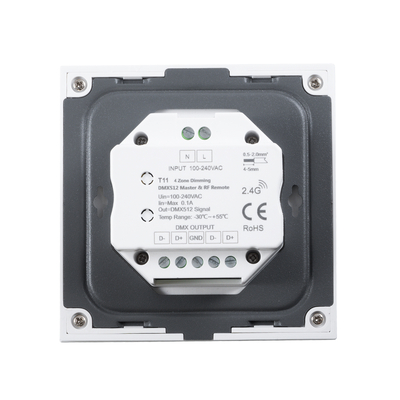 GloboStar® 73159 T11 SKYDANCE Ασύρματο DMX512 Επιτοίχιο Χειριστήριο RF 2.4Ghz 4 Group για όλα τα SKYDANCE DMX512 Controller AC 100-240V Max 0.1A - IP20 Μ8.5 x Μ8.5 x Π8.5 x Υ3.5cm - 5 Χρόνια Εγγύηση