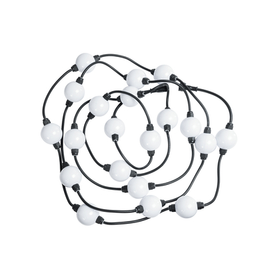 GloboStar® 73722 Digital Pixel Addressable Facade Module Chain String with 20 Spots - Ψηφιακή Αλυσίδα - Γιρλάντα με 20 Σποτ LED SMD 3535 30W 60LED 20PIXEL SPI/TTL Protocol IC WS2811/SM16703P 1300lm 360° DC 24V Αδιάβροχο IP67 Πολύχρωμο RGB - Φ5 x Μ460cm - 3 Χρόνια Εγγύηση