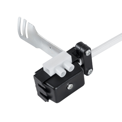 GLOBOSTAR® LAMPHOLDER 78950 Ντουί Gu10 Πορσελάνης με 15cm Καλώδιο σε Anti-Fire Protection High Resistance Tube & Κυτίο Συνδεσμολογίας - ᐊVDEᐅ Certified - IP20 - Μ15 x Π3.5 x Υ3.5cm