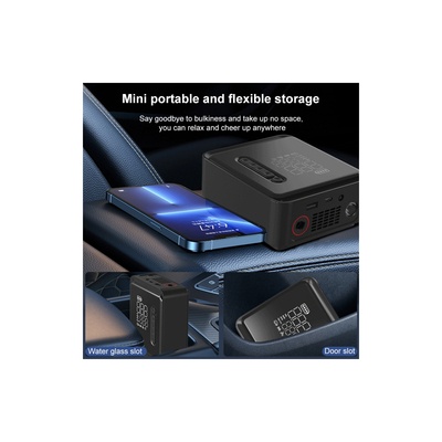 GloboStar® 81490 Φορητή Επαναφορτιζόμενη Ψηφιακή Τρόμπα - Κομπρέσορας Αέρος Αυτοκινήτου & Μοτοσυκλέτας - με Οθόνη LCD & Ενσωματωμένη Επαναφορτιζόμενη Μπαταρία Λιθίου 7800 mAh - Πίεση Αέρος Max 150 PSI - 5 Προγράμματα - Φακό LED - Power Bank με έξοδο USB 2.0 - Φορτιστή Αυτοκινήτου - Μ11.5 x Π5 x Υ13cm - 3 Χρόνια Εγγύηση