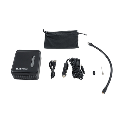 GloboStar® 81490 Φορητή Επαναφορτιζόμενη Ψηφιακή Τρόμπα - Κομπρέσορας Αέρος Αυτοκινήτου & Μοτοσυκλέτας - με Οθόνη LCD & Ενσωματωμένη Επαναφορτιζόμενη Μπαταρία Λιθίου 7800 mAh - Πίεση Αέρος Max 150 PSI - 5 Προγράμματα - Φακό LED - Power Bank με έξοδο USB 2.0 - Φορτιστή Αυτοκινήτου - Μ11.5 x Π5 x Υ13cm - 3 Χρόνια Εγγύηση