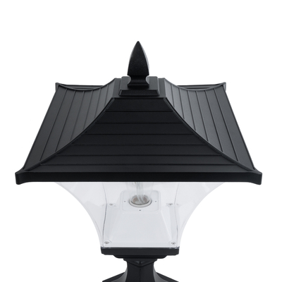 GLOBOSTAR® DIRAHIO 90552 Φωτιστικό Κολωνάκι Κήπου με Ντουί 1 x E27 AC 220-240V Αδιάβροχο IP65 - Γκρι Ανθρακί - Μ32 x Π32 x Υ52cm