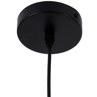 GLOBOSTAR® SHANGHAI 01025-B Μοντέρνο Κρεμαστό Φωτιστικό Οροφής με Ντουί 1 x E27 AC 220-240V IP20 - Μαύρο & Χρυσό - Μ37 x Π37 x Υ20cm