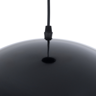 GLOBOSTAR® LUNE 01341 Μοντέρνο Κρεμαστό Φωτιστικό Οροφής με Ντουί 1 x E27 AC 220-240V IP20 - Μαύρο & Χρυσό - Μ40 x Π40 x Υ20cm