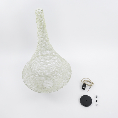 GLOBOSTAR® KENTUCKY 01874 Vintage Κρεμαστό Φωτιστικό Οροφής με Ντουί 1 x E27 AC 220-240V IP20 - Μπεζ - Μ50 x Π50 x Υ90cm