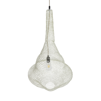 GLOBOSTAR® KENTUCKY 01874 Vintage Κρεμαστό Φωτιστικό Οροφής με Ντουί 1 x E27 AC 220-240V IP20 - Μπεζ - Μ50 x Π50 x Υ90cm