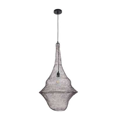 GLOBOSTAR® KENTUCKY 01875 Vintage Κρεμαστό Φωτιστικό Οροφής με Ντουί 1 x E27 AC 220-240V IP20 - Καφέ - Μ50 x Π50 x Υ90cm