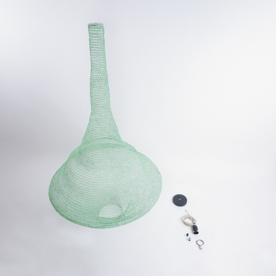 GLOBOSTAR® KENTUCKY 01879 Vintage Κρεμαστό Φωτιστικό Οροφής με Ντουί 1 x E27 AC 220-240V IP20 - Τιρκουάζ - Μ80 x Π80 x Υ140cm