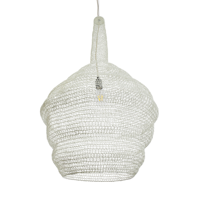 GLOBOSTAR® KENTUCKY 01883 Vintage Κρεμαστό Φωτιστικό Οροφής με Ντουί 1 x E27 AC 220-240V IP20 - Λευκό - Μ60 x Π60 x Υ90cm