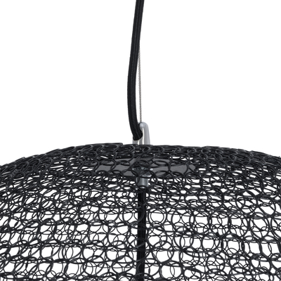 GLOBOSTAR® KENTUCKY 01912 Vintage Κρεμαστό Φωτιστικό Οροφής με Ντουί 1 x E27 AC 220-240V IP20 - Μαύρο - Μ60 x Π60 x Υ70cm