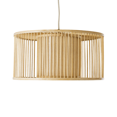 GLOBOSTAR® HIBISCUS 01935 Boho Κρεμαστό Φωτιστικό Οροφής με Ντουί 1 x E27 AC 220-240V IP20 - Μπεζ - Μ40 x Π40 x Υ20cm