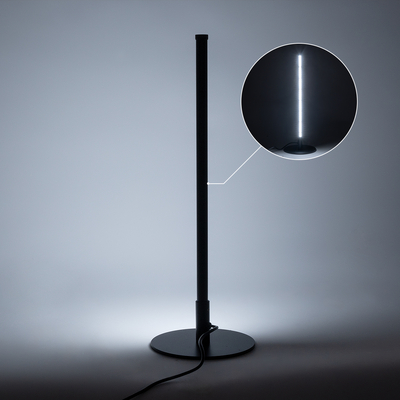 GloboStar® DALUMA 60467 Επιτραπέζιο Φωτιστικό LED CCT 8W 880lm 200° AC 220-240V - All In One Ψυχρό 6000k+Φυσικό 4500k+Θερμό 2700k Μ15 x Π15 x Υ46cm - Mαύρο - 3 Χρόνια Εγγύηση