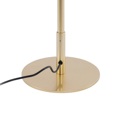 GloboStar® DALUMA 60472 Μοντέρνο Επιδαπέδιο Φωτιστικό LED 24W 2640lm 200° AC 220-240V IP20 Ρυθμιζόμενο Λευκό CCT από 2700K έως 6000K - Χρυσό Πλατίνα - Μ18 x Π18 x Υ160cm - 3 Χρόνια Εγγύηση