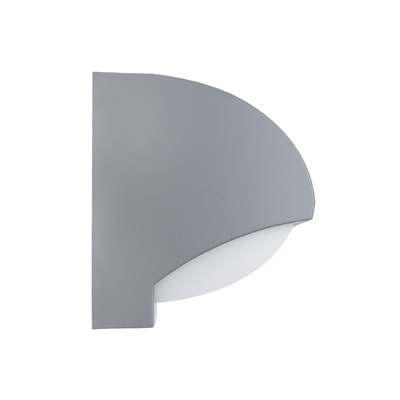 GLOBOSTAR® HORIZON 60692 Μοντέρνο Φωτιστικό Τοίχου - Απλίκα LED 15W 1575lm 120° AC 220-240V Αδιάβροχο IP65 Φυσικό Λευκό 4500K - Bridgelux SMD Chip - Γκρι Ματ - Μ23.5 x Π11 x Υ10cm - 3 Χρόνια Εγγύηση