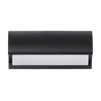 GLOBOSTAR® HORIZON 60693 Μοντέρνο Φωτιστικό Τοίχου - Απλίκα LED 15W 1575lm 120° AC 220-240V Αδιάβροχο IP65 Φυσικό Λευκό 4500K - Bridgelux SMD Chip - Μαύρο Ματ - Μ23.5 x Π11 x Υ10cm - 3 Χρόνια Εγγύηση