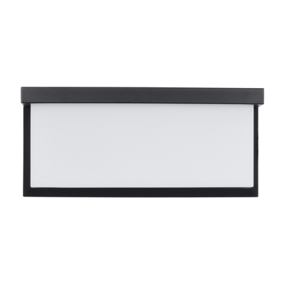 GLOBOSTAR® CITYSCAPE 60699 Μοντέρνο Φωτιστικό Τοίχου - Απλίκα LED 18W 1890lm 120° AC 220-240V Αδιάβροχο IP65 Φυσικό Λευκό 4500K - Bridgelux SMD Chip - Μαύρο Ματ - Μ23.5 x Π11 x Υ10cm - 3 Χρόνια Εγγύηση