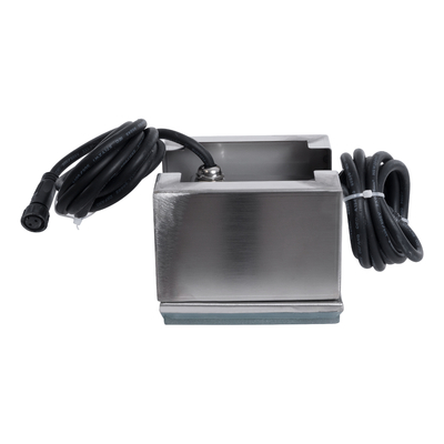 GloboStar® CYBOLITHOS 60946 Χωνευτό Φωτιστικό Σποτ Δαπέδου LED 2W 200lm 120° DC 24V Αδιάβροχο IP68 IK06 Μ10 x Π10 x Υ8cm Μπλε Dimmable - Tempered Γαλακτερό Γυαλί & Ανοξείδωτο Ατσάλι - Bridgelux Chip - 3 Χρόνια Εγγύηση