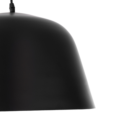 GLOBOSTAR® UPVALE 01281 Μοντέρνο Κρεμαστό Φωτιστικό Οροφής με Ντουί 1 x E27 AC 220-240V IP20 - Μαύρο & Λευκό - Μ40 x Π40 x Υ24cm