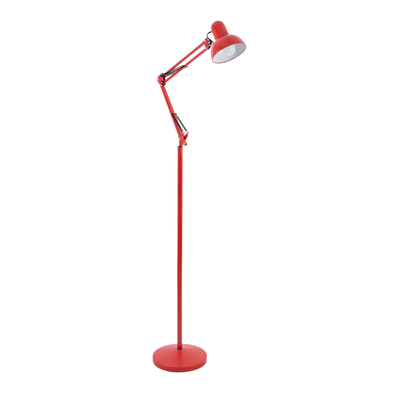 GLOBOSTAR® AUDREY 01470 Vintage Επιδαπέδιο Φωτιστικό με Ντουί 1 x E27 AC 220-240V IP20 - Κόκκινο - Μ15 x Π15 x Υ190cm