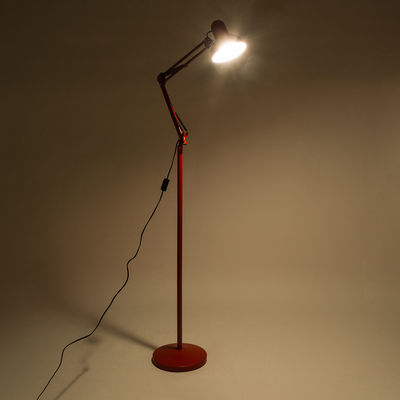 GLOBOSTAR® AUDREY 01470 Vintage Επιδαπέδιο Φωτιστικό με Ντουί 1 x E27 AC 220-240V IP20 - Κόκκινο - Μ15 x Π15 x Υ190cm