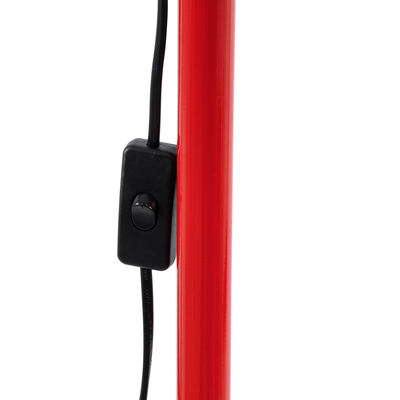 GLOBOSTAR® AUDREY 01470 Vintage Επιδαπέδιο Φωτιστικό με Ντουί 1 x E27 AC 220-240V IP20 - Κόκκινο - Μ15 x Π15 x Υ190cm