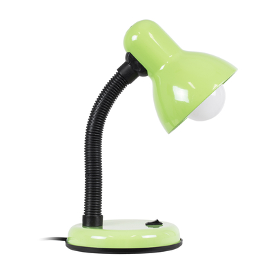 GloboStar® STUDENT 01533 Μοντέρνο Επιτραπέζιο Φωτιστικό Πορτατίφ Μονόφωτο 1 x E27 IP20 Πράσινο Μέταλλο με Μαύρο Πλαστικό - Μ12 x Π12 x Υ32cm