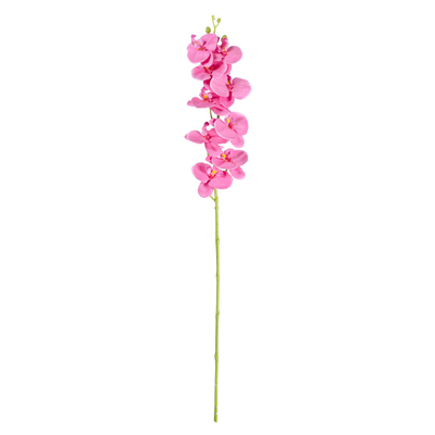 GloboStar® Artificial Garden  PINK ORCHID BRANCH 21131 Τεχνητό Διακοσμητικό Κλαδί Ορχιδέας Y85cm