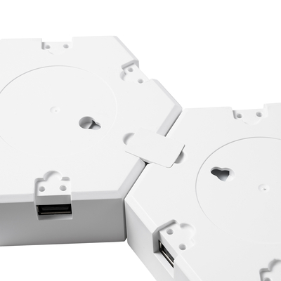 GloboStar® DIGIOCTA 90448 Σετ 6 Ψηφιακων LED RGB Φωτιστικών Κυψελών με Ψηφιακό Controller με WiFi Smart APP & Ασύρματο Χειριστήριο RF 2.4Ghz - LED SMD 5050 9W/Σετ 84PIXEL/Σετ 720lm/Σετ 120° DC 5V με USB 2.0 IP20 Πολύχρωμο RGB - Dimmable - Μ10.5 x Π10.5 x Υ3cm Ανά Κυψέλη - 2 Χρόνια Εγγύηση