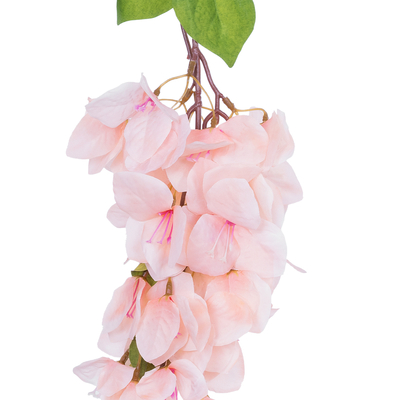 GloboStar® Artificial Garden BOUGAUVILLEA BRANCH 20660 Τεχνητό Διακοσμητικό Κλαδί Μπουκανβίλιας Ροζ - Πορτοκαλί Y80cm