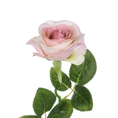 GloboStar® Artificial Garden LIGHT PINK ROSE  BRANCH 21137 Τεχνητό Διακοσμητικό Κλαδί Ανοιχτό ΡοζΤριαντάφυλλο Y50cm