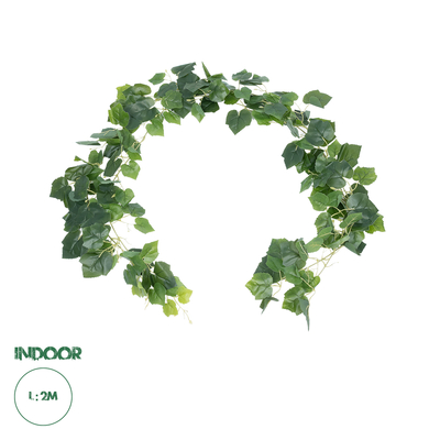 GloboStar® Artificial Garden BALTIC IVY GARLAND 21147 Τεχνητή Διακοσμητική Γυρλάντα Βαλτικής Φ20 x Υ200cm Σετ 2 τεμαχίων
