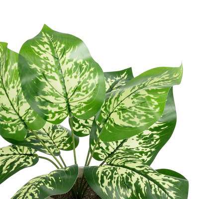 GloboStar® Artificial Garden DIEFFENBACHIA POTTED PLANT 20897 Διακοσμητικό Φυτό Διφενμπάχια Φ40 x Υ33cm
