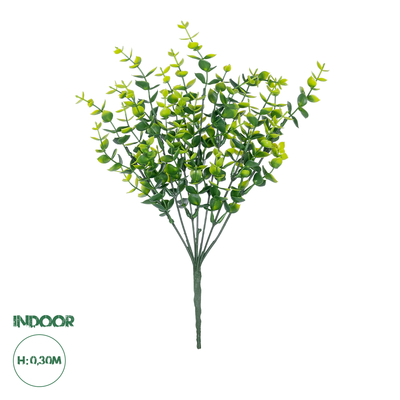 GloboStar® Artificial Garden  EUCALYPTUS BRANCH 21065 Διακοσμητικό Κλαδί Ευκάλυπτος Φ17 x Υ30cm