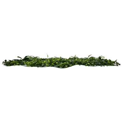 GLOBOSTAR® BUXUS 78410 Τεχνητό Πάνελ Φυλλωσιάς / Κάθετος Κήπος Πυξάρι & Ιαπωνική Δάφνη - Πράσινο - Μ60 x Π7 x Υ40cm