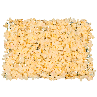 GloboStar® 78315 Συνθετικό Πάνελ Λουλουδιών - Κάθετος Κήπος Ορτανσία Σομόν Μ60 x Υ40 x Π5cm