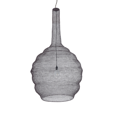 GLOBOSTAR® KENTUCKY 01887 Vintage Κρεμαστό Φωτιστικό Οροφής με Ντουί 1 x E27 AC 220-240V IP20 - Καφέ - Μ90 x Π90 x Υ150cm