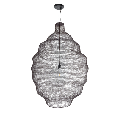 GLOBOSTAR® KENTUCKY 01902 Vintage Κρεμαστό Φωτιστικό Οροφής με Ντουί 1 x E27 AC 220-240V IP20 - Καφέ - Μ80 x Π80 x Y110cm