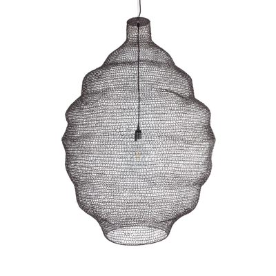 GLOBOSTAR® KENTUCKY 01902 Vintage Κρεμαστό Φωτιστικό Οροφής με Ντουί 1 x E27 AC 220-240V IP20 - Καφέ - Μ80 x Π80 x Y110cm