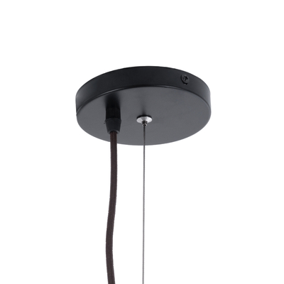 GLOBOSTAR® KENTUCKY 01908 Vintage Κρεμαστό Φωτιστικό Οροφής με Ντουί 1 x E27 AC 220-240V IP20 - Καφέ - Μ30 x Π30 x Y105cm