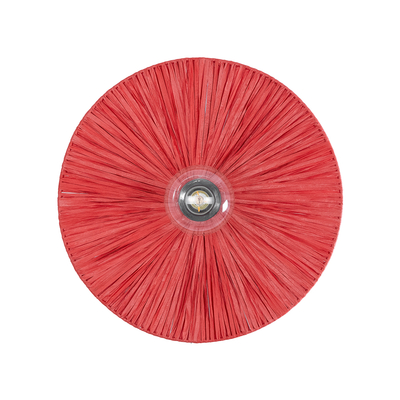 GLOBOSTAR® COLOMBO 02281 Boho Φωτιστικό Τοίχου - Απλίκα με Ντουί 1 x E27 AC 220-240V IP20 - Κόκκινο - Μ40 x Π40 x Υ9cm