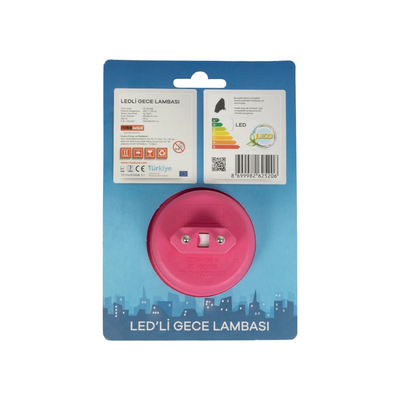 GloboStar® KIDDO 202-0002 Παιδικό Φωτιστικό Νυκτός LED 1W 95lm 120° AC220-240V IP20 Ψυχρό Λευκό 6000K- Μ5.5 x Π5.5 x Υ8cm - 2 Χρόνια Εγγύηση