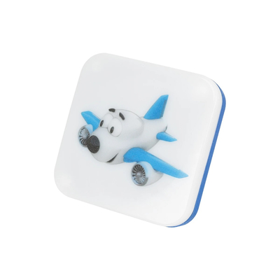 GloboStar® KIDDO 202-0003 Παιδικό Φωτιστικό Νυκτός LED 1W 95lm 120° AC220-240V IP20 Ψυχρό Λευκό 6000K - Μ5.5 x Π5.5 x Υ8cm - 2 Χρόνια Εγγύηση