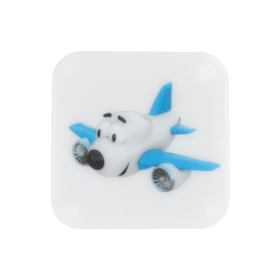 GloboStar® KIDDO 202-0003 Παιδικό Φωτιστικό Νυκτός LED 1W 95lm 120° AC220-240V IP20 Ψυχρό Λευκό 6000K - Μ5.5 x Π5.5 x Υ8cm - 2 Χρόνια Εγγύηση