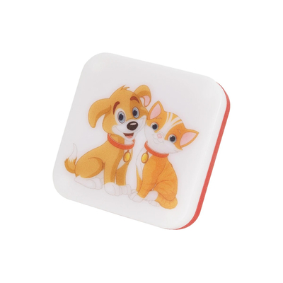 GloboStar® KIDDO 202-0008 Παιδικό Φωτιστικό Νυκτός LED 1W 95lm 120° AC220-240V IP20 Ψυχρό Λευκό 6000K - Μ5.5 x Π5.5 x Υ8cm - 2 Χρόνια Εγγύηση